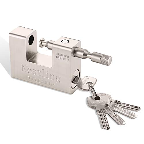 Nestling 5 Llaves 1.1 KG Rectangular Súper Resistente 20 '40' Contenedor Garaje Garaje Persiana Cadena Candado 94 mm Trabajo Pesado Alta Seguridad Nestling 5 Llaves 1.1 KG Rectangular Súper Resistente 20 '40' Contenedor Garaje Garaje Persiana Cadena Candado 94 mm Trabajo Pesado Alta Seguridad