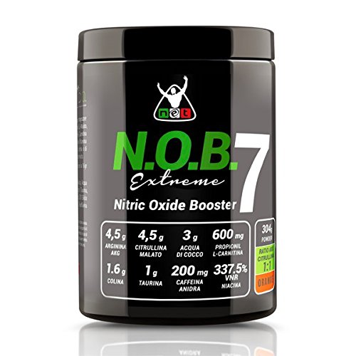 Net N.O.B. 7 EXTREME 304 gr Nitric Oxide Booster Arginina Pre Allenamento