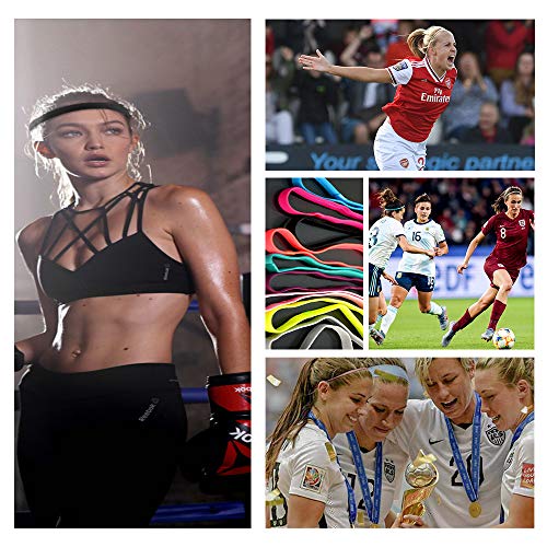 NETUME 12PCS Diademas Deportivas elásticas Finas para Mujeres Hombres, Bandas de Cabeza Deportiva Delgada con Agarre de Silicona, Banda para el Cabello Antideslizante NETUME 12PCS Diademas Deportivas elásticas Finas para Mujeres Hombres, Bandas de Cabeza Deportiva Delgada con Agarre de Silicona, Banda para el Cabello Antideslizante