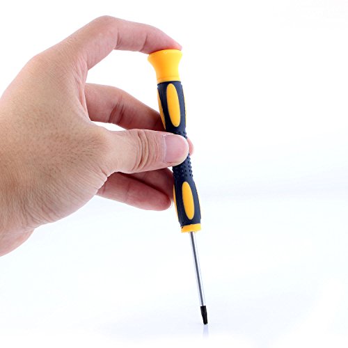 Neuftech - Torx T8 Herramienta de reparación de Destornillador Screwdriver para Xbox 360 Juegos Controlador Wired e inalámbrico - Negro con Amarillo