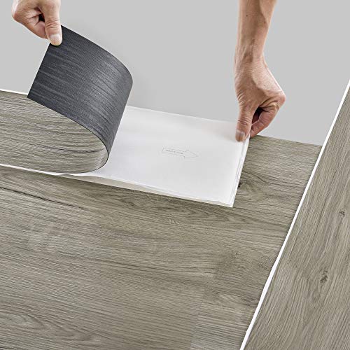 [neu.haus] Suelo de vinilo autoadhesivo set ahorro (4m²) roble claro (28 láminas de PVC = 3,92 m²) suelo de diseño estructurado