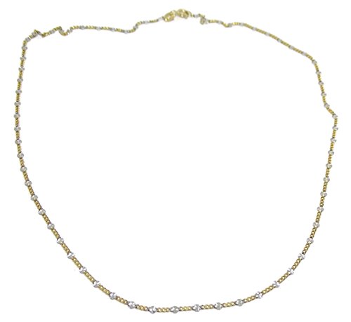 Never Say Never Cadena de Oro Amarillo y Oro Blanco de 18K de 45cm de Largo con Cierre reasa. Never Say Never Cadena de Oro Amarillo y Oro Blanco de 18K de 45cm de Largo con Cierre reasa.