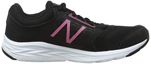 New Balance 411, Zapatillas de Running Mujer, Negro (Black/Pink), 36.5 EU