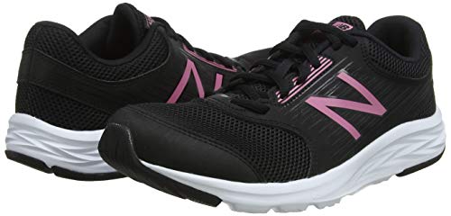 New Balance 411, Zapatillas de Running Mujer, Negro (Black/Pink), 36.5 EU New Balance 411, Zapatillas de Running Mujer, Negro (Black/Pink), 36.5 EU