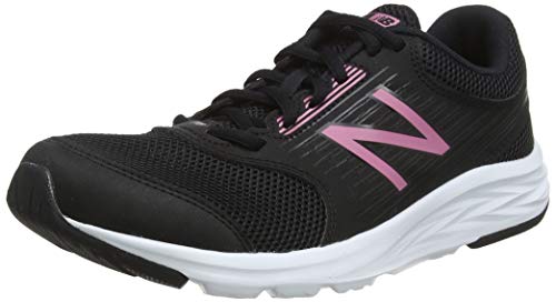 New Balance 411, Zapatillas de Running Mujer, Negro (Black/Pink), 36.5 EU New Balance 411, Zapatillas de Running Mujer, Negro (Black/Pink), 36.5 EU