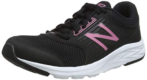 New Balance 411, Zapatillas de Running Mujer, Negro (Black/Pink), 36.5 EU