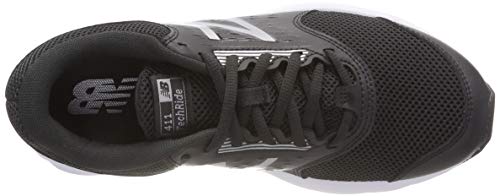 New Balance 411, Zapatillas de Running para Mujer, Negro (Black/White), 41 EU New Balance 411, Zapatillas de Running para Mujer, Negro (Black/White), 41 EU