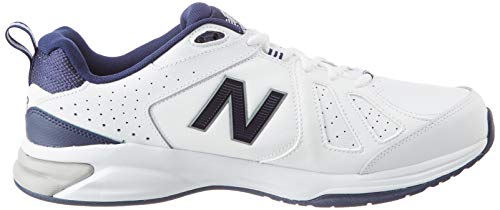 New Balance 624v5, Zapatillas Deportivas para Interior para Hombre, Blanco (White/Navy White/Navy), 42 EU