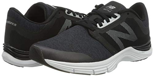 New Balance 715v3, Zapatillas Deportivas para Interior para Mujer, Negro (Black/Silver), 44 EU