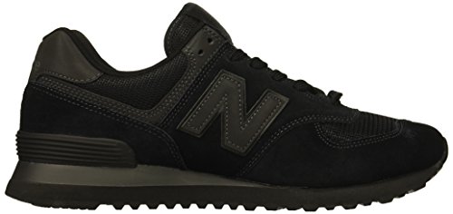 New Balance Hombre 574v2-core Trainers Zapatillas, Negro (Triple Black), 43 EU