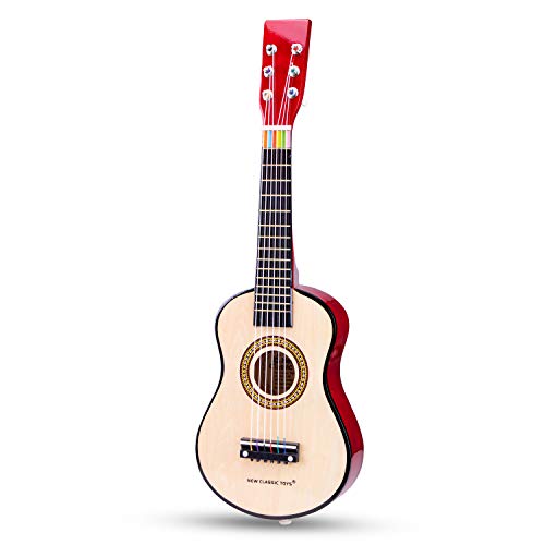 New Classic Toys New Classic Toys-10344 0344-Guitarra de Juguete, Natural, Color Naturel (Ref 0344)