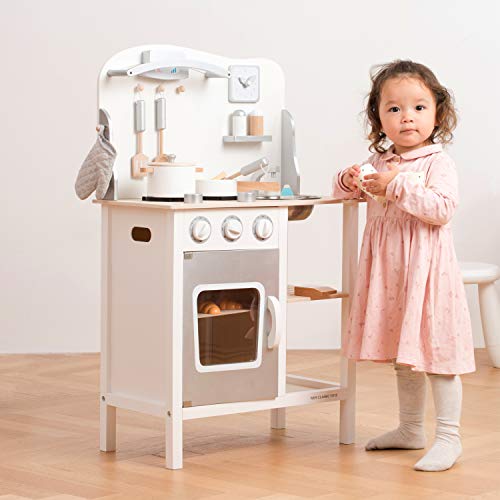 New Classic Toys Toys-11053 Kitchenette-Bon Appetit-White/Silver, Color Blanco (11053) New Classic Toys Toys-11053 Kitchenette-Bon Appetit-White/Silver, Color Blanco (11053)