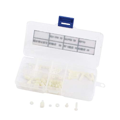 New Lon0167 80 UNIDS Destacados Nylon Blanco Tuercas eficacia confiable Hexagonales + Tornillos de Cabeza Cruzada Phillips redondos + Aisladores Hexagonales Roscados Separadores Soportes Set(id:eaf 26 New Lon0167 80 UNIDS Destacados Nylon Blanco Tuercas eficacia confiable Hexagonales + Tornillos de Cabeza Cruzada Phillips redondos + Aisladores Hexagonales Roscados Separadores Soportes Set(id:eaf 26