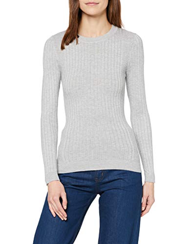 New Look OP FG Crew Neck TBC suéter, Gris (Gris Claro 2), 6 (Size: 6) para Mujer