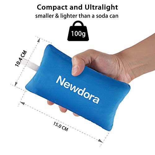 Newdora Almohada Hinchable, Almohada Camping, Almohada de Viaje Inflable, Almohada Inflable Ultraligera, Adecuado para para Camping, Playa, Viajes, Montañismo & Avión, Verde