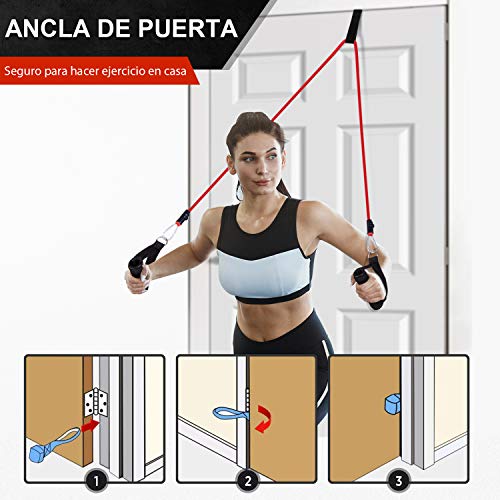 Newdora Bandas Elasticas de Fitness, [Set de 11] Banda de Resistencia Conjunto de Tubos de Ejercicios Cuerda de Resistencia Tubos de Ejercicios para Entrenamiento Bandas de Resistencia para Ejercicio