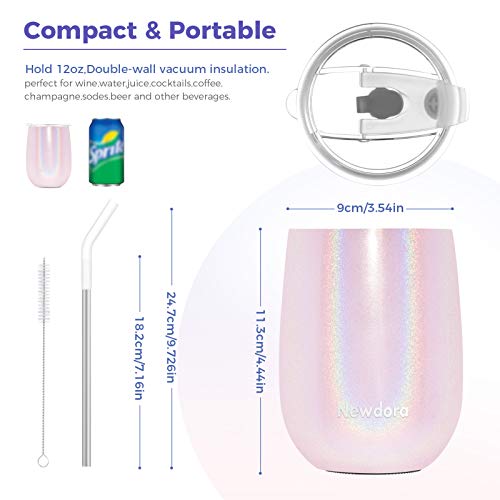 Newdora Termo Cafe 360ml, Taza térmica de Viaje de Acero Inoxidable con 1 un Cepillo de Limpieza, Tazas Cafe Reutilizable para Niños & Adultos, Oficina, Deporte, Acampada, Gimnasio (Rosado) Newdora Termo Cafe 360ml, Taza térmica de Viaje de Acero Inoxidable con 1 un Cepillo de Limpieza, Tazas Cafe Reutilizable para Niños & Adultos, Oficina, Deporte, Acampada, Gimnasio (Rosado)