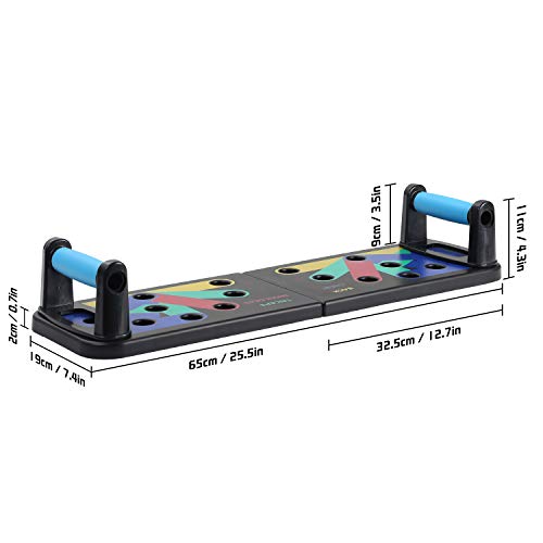 NEWEST Push Up Board Tablero de flexión de Codos Desmontable Portátil Gimnasia de Mantenimiento Entrenamiento de Fuerza Herramienta de Soporte para flexión de Codos 12 en 1