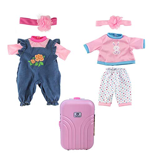 Newin Star Linda Llevar Ropa de la muñeca con Banda de Trajes Set muñeca Maleta en el Equipaje de 18 Pulgadas Moda Muñeca Newin Star Linda Llevar Ropa de la muñeca con Banda de Trajes Set muñeca Maleta en el Equipaje de 18 Pulgadas Moda Muñeca