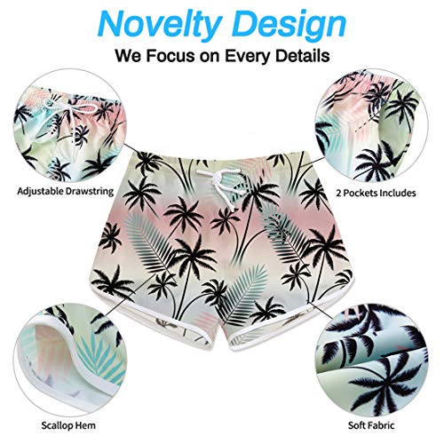NEWISTAR - Bañador corto para mujer, diseño con gráficos 3D, secado rápido, para playa, verano, tiempo libre, gimnasio, yoga, etc. A1 Palm Tree 34 NEWISTAR - Bañador corto para mujer, diseño con gráficos 3D, secado rápido, para playa, verano, tiempo libre, gimnasio, yoga, etc. A1 Palm Tree 34