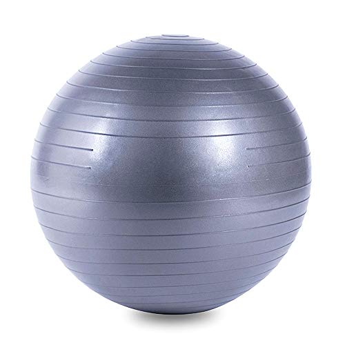 NEWPOWER - Pelota de Ejercicio Fitball 75cm, Anti-pinchazos y Antideslizante. Fabricada en PVC. Ideal como Pelota de Yoga Resistente para Equilibrio y Entrenamiento. Balón de Gimnasio Fácil de Hinchar