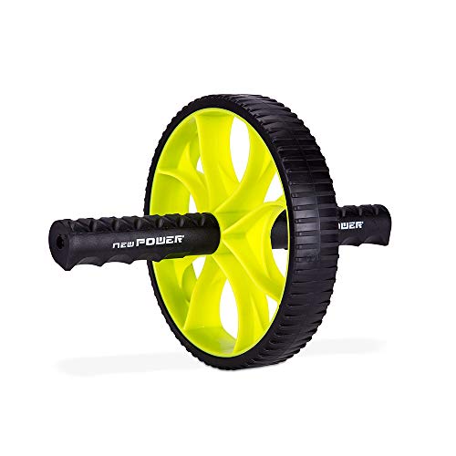 NEWPOWER - Rueda Abdominal Fitness 4 en 1, Compacta y Estable, con Resistentes Soportes de TPR. Fortalece y Tonifica Abdominales y Evita Dolores de Espalda. AB Wheel Roller Apto para Todos los Niveles NEWPOWER - Rueda Abdominal Fitness 4 en 1, Compacta y Estable, con Resistentes Soportes de TPR. Fortalece y Tonifica Abdominales y Evita Dolores de Espalda. AB Wheel Roller Apto para Todos los Niveles
