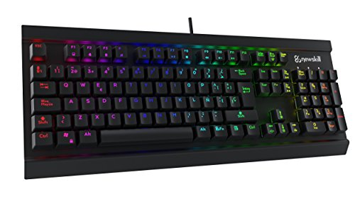 Newskill Thanatos Switch Brown - Teclado mecánico gaming (estructura metálica, efectos RGB), color negro