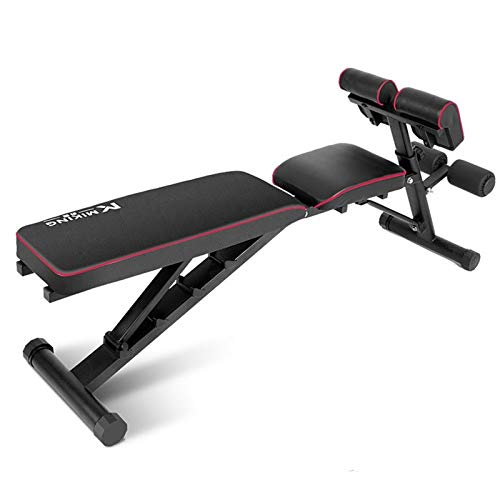 NgMik Press De Banca Bench Press de banca doméstica con Mancuernas Banco de Entrenamiento Cubierta Silla Sit-up Banco Junta Multifuncional Romana Máquina De Musculación (Color : Black, Size : Medium)