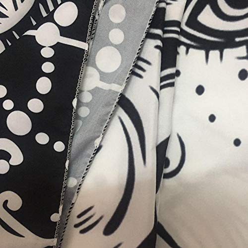 NHSY Tapiz de mandala blanco negro sol y luna tapiz para colgar en la pared, tapiz hippie, alfombra de pared para decoración de dormitorio, 200 cm x 150 cm NHSY Tapiz de mandala blanco negro sol y luna tapiz para colgar en la pared, tapiz hippie, alfombra de pared para decoración de dormitorio, 200 cm x 150 cm