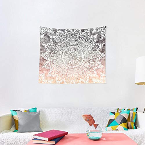 NHSY Tapiz de pared con diseño de mandala para colgar en la pared, colcha, manta de picnic, manta de pared, decoración de pared, estilo bohemio, 230 cm x 150 cm NHSY Tapiz de pared con diseño de mandala para colgar en la pared, colcha, manta de picnic, manta de pared, decoración de pared, estilo bohemio, 230 cm x 150 cm