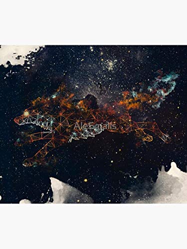 NHSY Tapiz tapiz de lobo bajo la luna de medianoche decoración interior manta de lobo -F_150 x 100 cm NHSY Tapiz tapiz de lobo bajo la luna de medianoche decoración interior manta de lobo -F_150 x 100 cm
