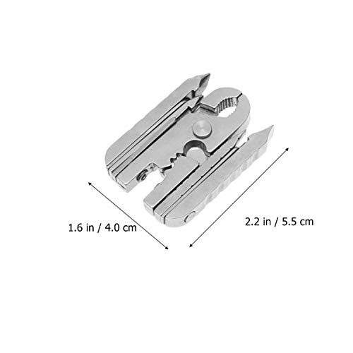NICERIO Herramienta de reparación de Relojes alicates de Bolsillo multifunción Herramienta de reparación Plegable de Acero Inoxidable para Relojes Inteligentes