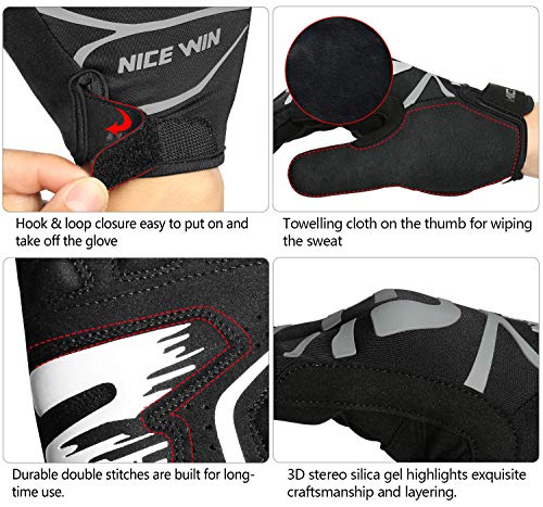 NICEWIN Mujeres Hombres Dirt Bike Guantes Pantalla Táctil Accesorios para Ciclismo De Motocicleta con Todo el Dedo