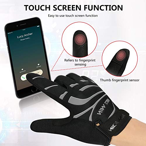 NICEWIN Mujeres Hombres Dirt Bike Guantes Pantalla Táctil Accesorios para Ciclismo De Motocicleta con Todo el Dedo NICEWIN Mujeres Hombres Dirt Bike Guantes Pantalla Táctil Accesorios para Ciclismo De Motocicleta con Todo el Dedo