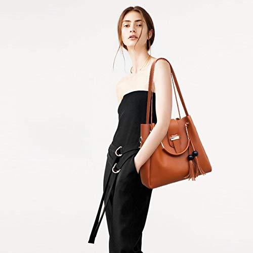 NICOLE & DORIS Bolsos de Mano para Mujer Bolsas de 3 Piezas Juego de Bolsos para Damas Bolsos con Cadena Bolsos con Asas Superiores Bolsos de Hombro marrón NICOLE & DORIS Bolsos de Mano para Mujer Bolsas de 3 Piezas Juego de Bolsos para Damas Bolsos con Cadena Bolsos con Asas Superiores Bolsos de Hombro marrón
