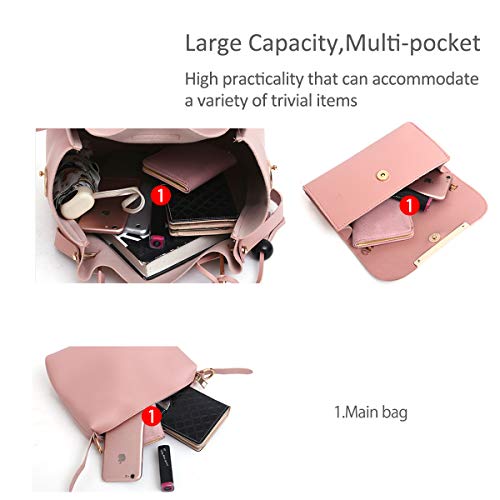 NICOLE & DORIS Bolsos de Mano para Mujer Bolsas de 3 Piezas Juego de Bolsos para Damas Bolsos con Cadena Bolsos con Asas Superiores Bolsos de Hombro marrón NICOLE & DORIS Bolsos de Mano para Mujer Bolsas de 3 Piezas Juego de Bolsos para Damas Bolsos con Cadena Bolsos con Asas Superiores Bolsos de Hombro marrón