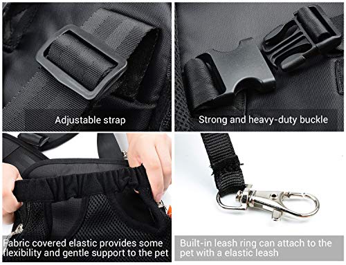 NICREW Mochila del Perro, Bolso para Perros y Gatos, Adjustable Bolsa Delantera para Perro Pequeño, Viaje Bolsa de Transporte de Mascotas para Viajar/Senderismo/Camping-S-Negro NICREW Mochila del Perro, Bolso para Perros y Gatos, Adjustable Bolsa Delantera para Perro Pequeño, Viaje Bolsa de Transporte de Mascotas para Viajar/Senderismo/Camping-S-Negro
