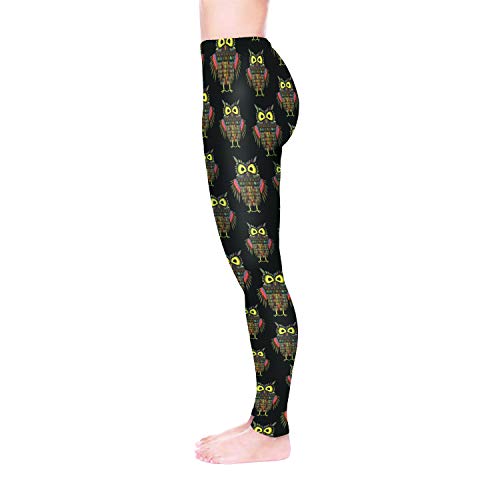 NIEWEI-YI Leggings de yoga para mujer Fitness Running Medias de pilates Gimnasio Pantalones pitillo Elásticos Búho,S NIEWEI-YI Leggings de yoga para mujer Fitness Running Medias de pilates Gimnasio Pantalones pitillo Elásticos Búho,S