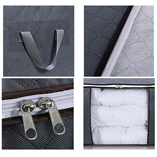 Nifogo 4 PCS Bolsa de Almacenamiento Ropa de Gran Capacidad,Cajas almacenaje Ropa,Cajas organizadoras, Organizador de Transpirable,para Edredones Mantas Ropa,60 x 43 x 35 cm (4 pcs) Nifogo 4 PCS Bolsa de Almacenamiento Ropa de Gran Capacidad,Cajas almacenaje Ropa,Cajas organizadoras, Organizador de Transpirable,para Edredones Mantas Ropa,60 x 43 x 35 cm (4 pcs)