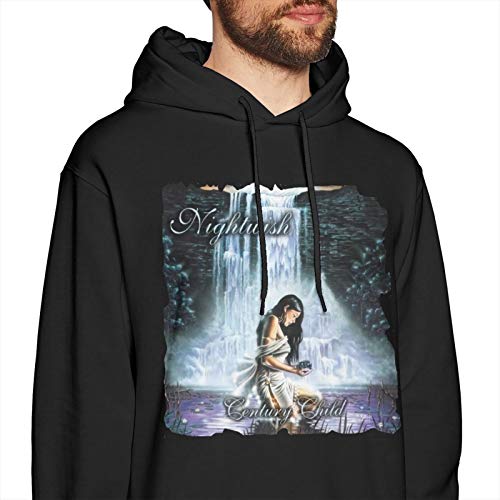 Nightwish Century Child Graphic Men's Long Sleeve Hoodies Jacket Sport Hooded Sweateroutfits，Black ，XL