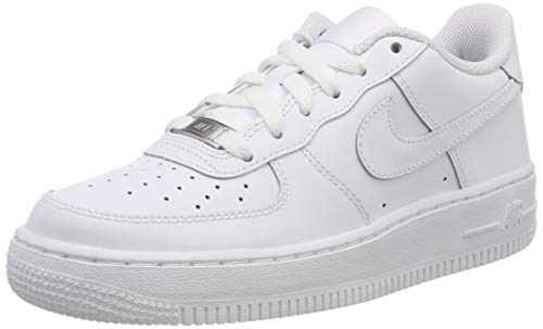 Nike Air Force 1 (GS) Zapatillas de baloncesto, Niños, Blanco (White / White-White), 36 1/2 Nike Air Force 1 (GS) Zapatillas de baloncesto, Niños, Blanco (White / White-White), 36 1/2