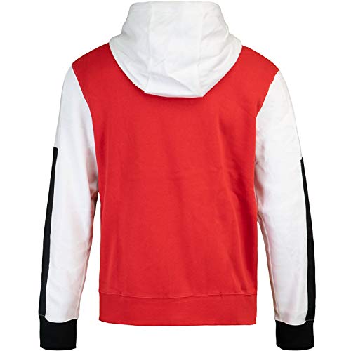 Nike Air Full Zip Fleece Hoody Blanco, rojo XXL