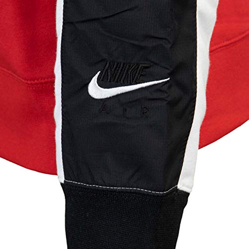 Nike Air Full Zip Fleece Hoody Blanco, rojo XXL