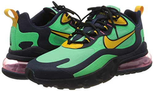 Nike Air MAX 270 React, Zapatillas de Gimnasio para Hombre, Verde Electro Green Yellow Ochre Obsidian, 40 EU Nike Air MAX 270 React, Zapatillas de Gimnasio para Hombre, Verde Electro Green Yellow Ochre Obsidian, 40 EU