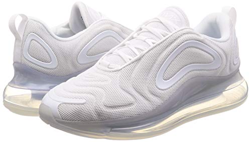Nike Air MAX 720, Zapatillas de Atletismo para Hombre, Multicolor (White/White/Mtlc Platinum 000), 43 EU Nike Air MAX 720, Zapatillas de Atletismo para Hombre, Multicolor (White/White/Mtlc Platinum 000), 43 EU