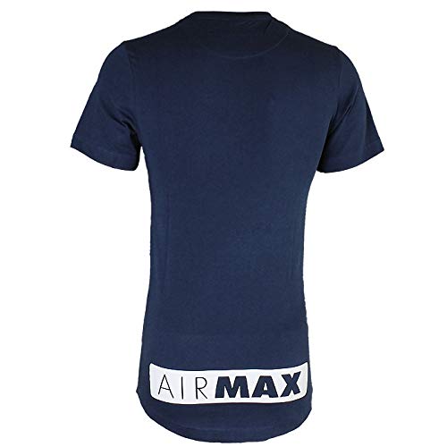 Nike Air Max - Camiseta de manga corta y cuello redondo, para hombre S-2 X L azul azul marino Medium Nike Air Max - Camiseta de manga corta y cuello redondo, para hombre S-2 X L azul azul marino Medium