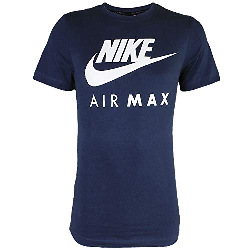Nike Air Max - Camiseta de manga corta y cuello redondo, para hombre S-2 X L azul azul marino Medium Nike Air Max - Camiseta de manga corta y cuello redondo, para hombre S-2 X L azul azul marino Medium