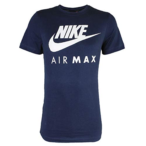 Nike Air Max - Camiseta de manga corta y cuello redondo, para hombre S-2 X L azul azul marino Medium Nike Air Max - Camiseta de manga corta y cuello redondo, para hombre S-2 X L azul azul marino Medium