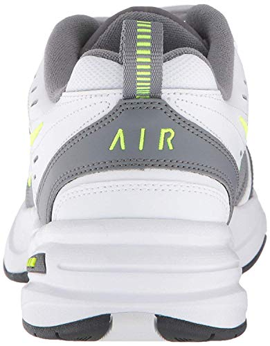 Nike Air Monarch IV, Zapatillas de Gimnasia para Hombre, Blanco (White/White/Cool Grey/Volt/Anthracite 100), 44 EU Nike Air Monarch IV, Zapatillas de Gimnasia para Hombre, Blanco (White/White/Cool Grey/Volt/Anthracite 100), 44 EU