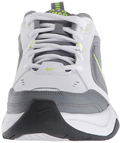 Nike Air Monarch IV, Zapatillas de Gimnasia para Hombre, Blanco (White/White/Cool Grey/Volt/Anthracite 100), 44 EU Nike Air Monarch IV, Zapatillas de Gimnasia para Hombre, Blanco (White/White/Cool Grey/Volt/Anthracite 100), 44 EU